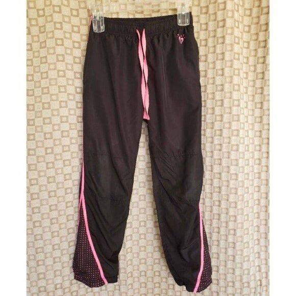 Justice Girls Everyday Jogger Fleece Lined Track Pants Black Pink size 10 NWOT - Picture 3 of 7